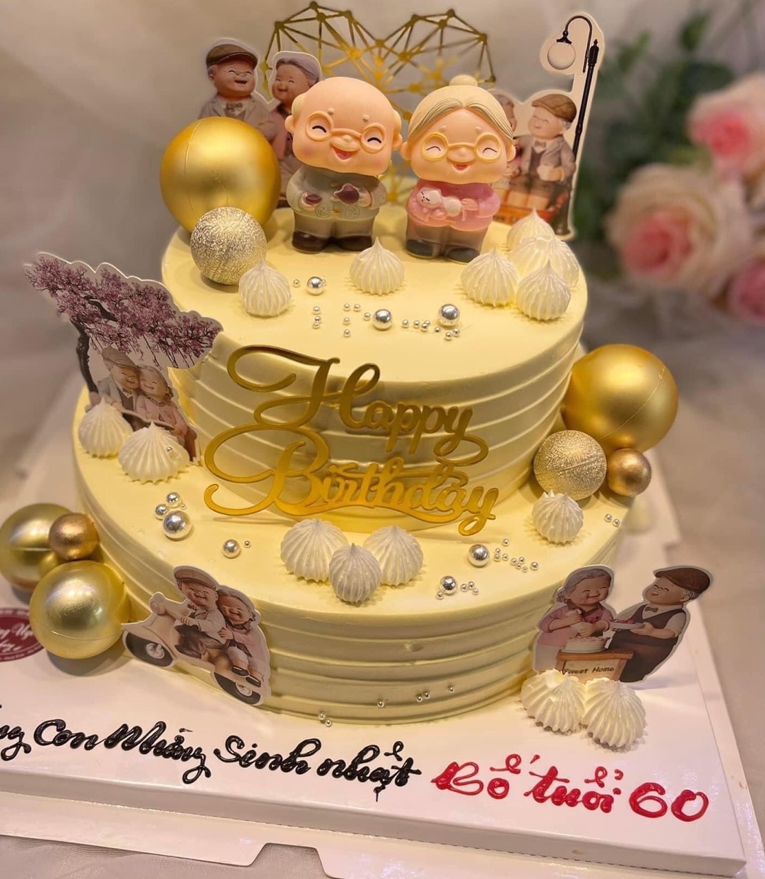 Bánh gato sinh nhật tặng bố người trụ cột gia đình bánh kem socola 3420  Bánh  sinh nhật kỷ niệm