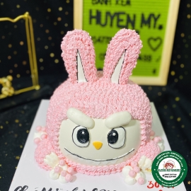 Bánh kem Labubu hồng cute 0232