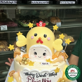 Bánh 2tầng đầu gà