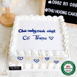 bánh kem vuông chữ nhật to 12