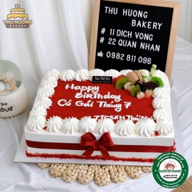 bánh kem vuông chữ nhật to 11