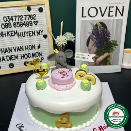 Bánh kem nặn con Voi