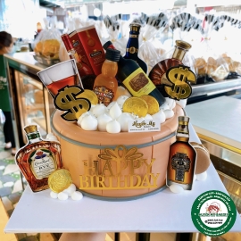 Bánh Kem Chai Rượu Tiền Đô