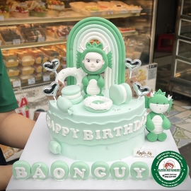 Bánh kem thôi nôi Bé Rồng Fondant