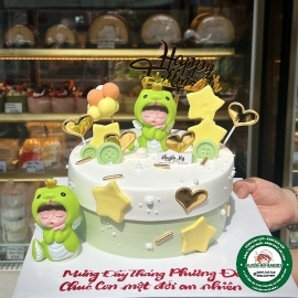 Bánh Kem thôi nôi bé Rắn chibi