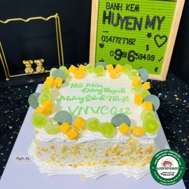 Bánh Kem Vuông Mừng Sinh Nhật Công Ty VNVC