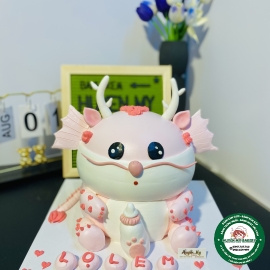 Tượng Rồng ChiBi hồng 