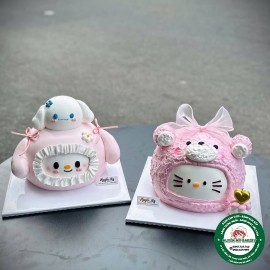 Bánh kem đầu hoạt hình 