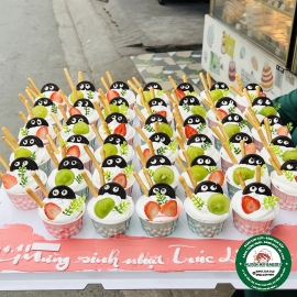 Set ly bánh kem sinh nhật