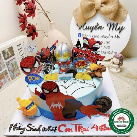 Bánh Kem Siêu Nhân Nhận spider man