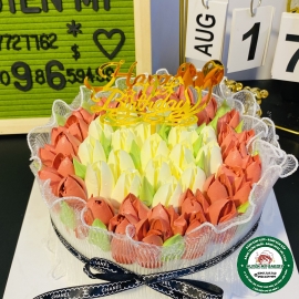 Tulip Mix Màu xinh bánh kem hoa