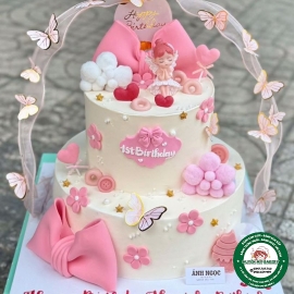 Búp bê sinh nhật 2 tầng cho bé