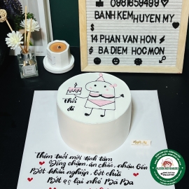 Bánh vẽ troll bạn bè
