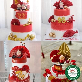 Bánh Kem Mừng Thọ Ông Bà ( Bánh 2 3 tầng)