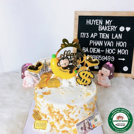 Kem Bắp Khỉ ôm chuối ngộ nghĩnh