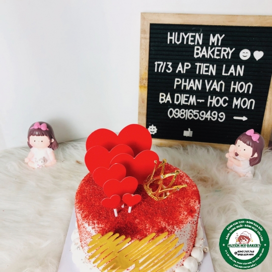 Bánh Kem mini màu đỏ 01