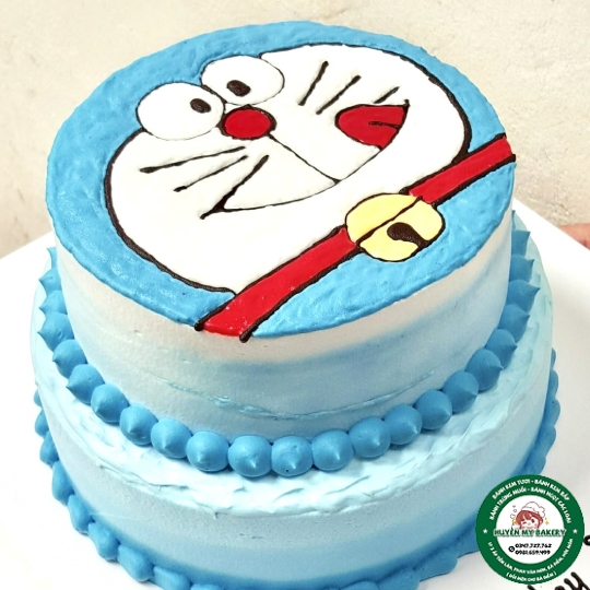 BÁNH SINH NHẬT HAI TẦNG HÌNH DOREMON