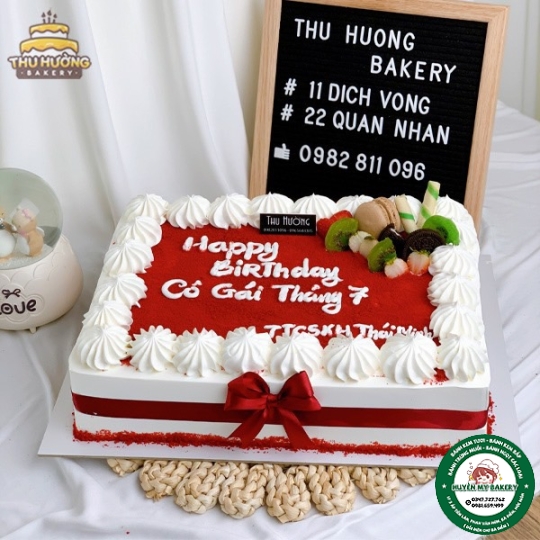 bánh kem vuông chữ nhật to 11