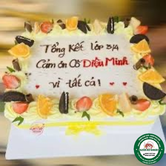 bánh kem vuông chữ nhật 16