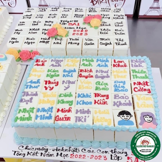bánh kem vuông chữ nhật to 18