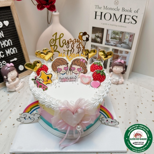 Bánh kem trái tim nhỏ cute 211