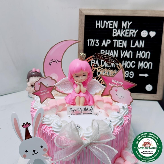 bánh kem trái tim tặng bé 196