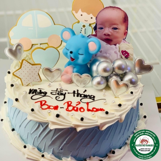 BÁNH MỪNG ĐẦY THÁNG BÉ TRAI XINH