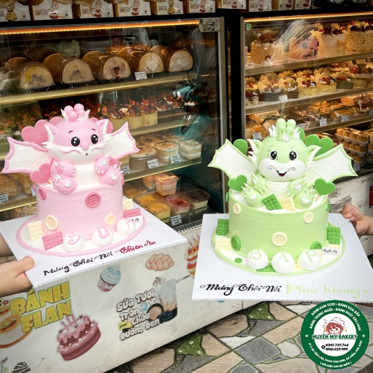 Bánh Kem tượng Rồng Chibi Thôi Nôi / fullMonth