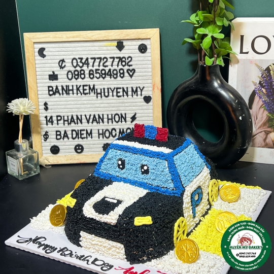 Bánh Kem Xe cảnh sát