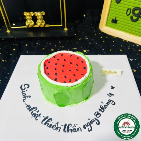 Bánh kem trái dưa hấu 001