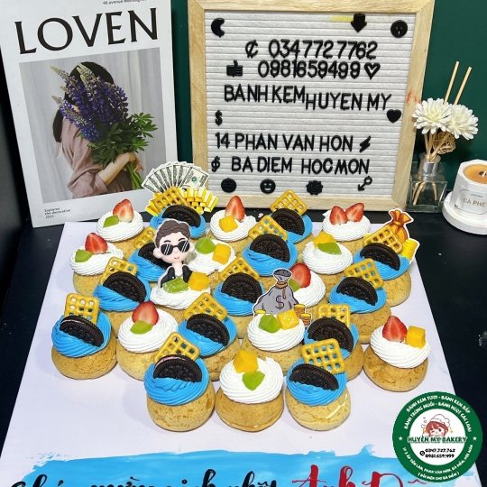 Set Bánh Sudai 25c tran trí cho nam