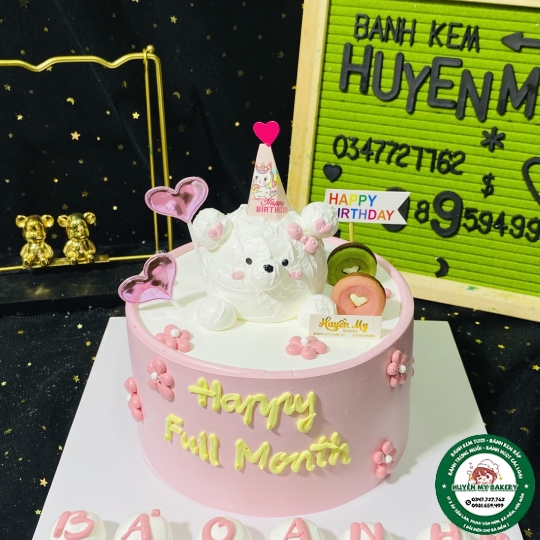 Bánh Kem thôi nôi bé gái 001